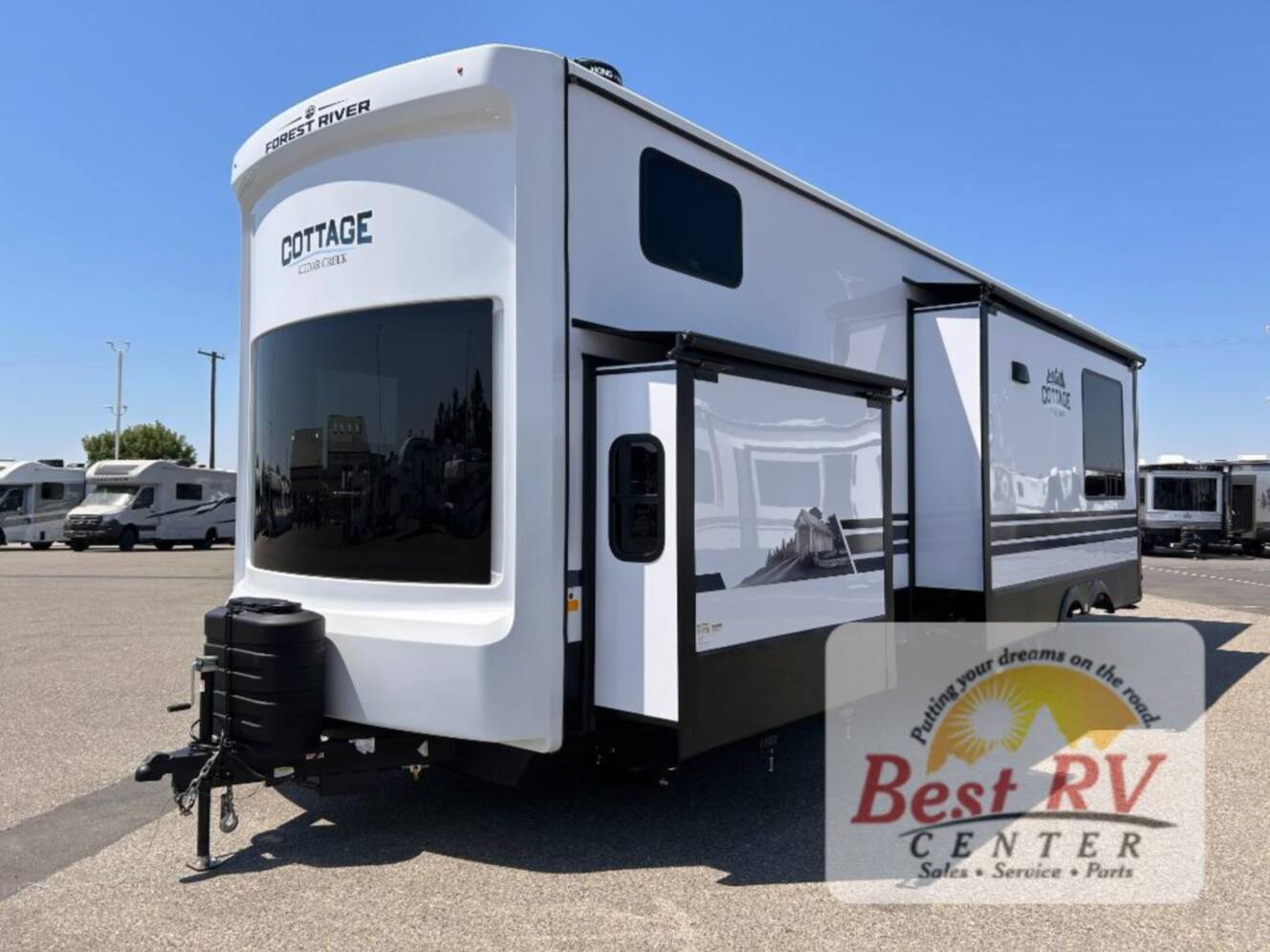 A photo of this 2025 Forest River Rv Cedar Creek Cottage 40CBK