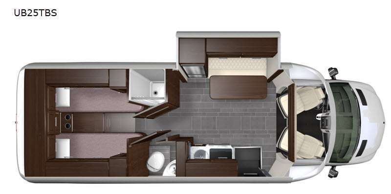 A photo of this 2021 Regency Rv Ultra Brougham UB25TBS