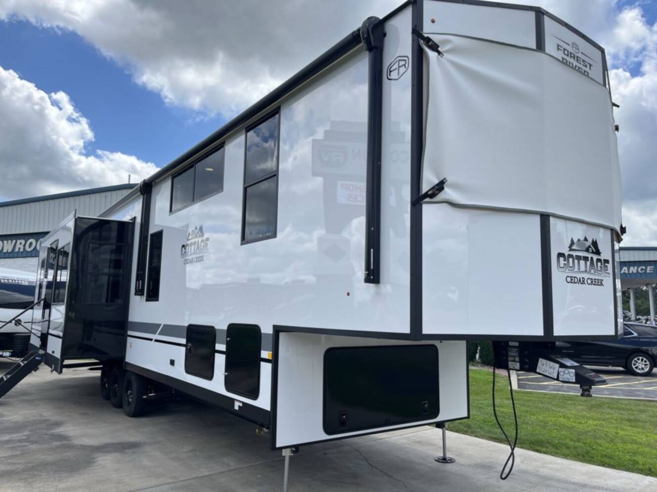 A photo of this 2027 Forest River Rv Cedar Creek Cottage 412FWC