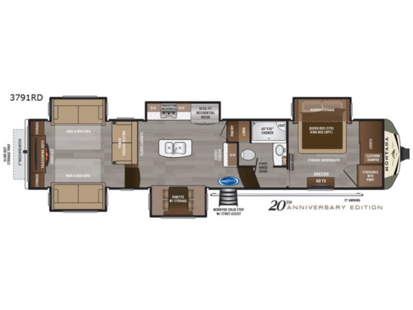 A photo of this 2019 Keystone Rv Montana 3791RD