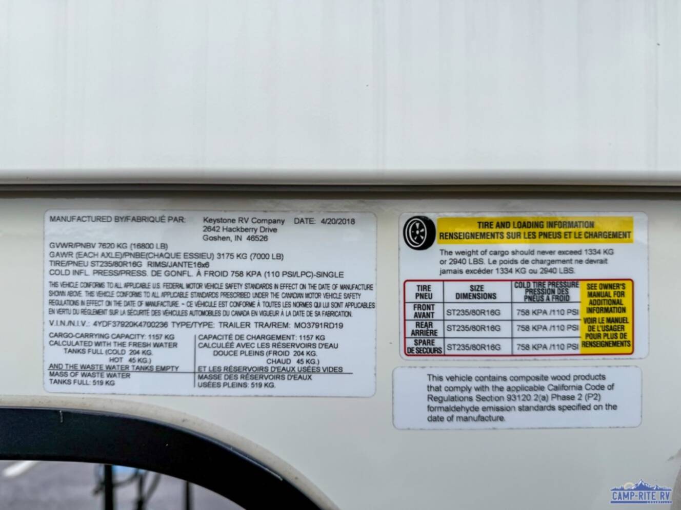 A photo of this 2019 Keystone Rv Montana 3791RD