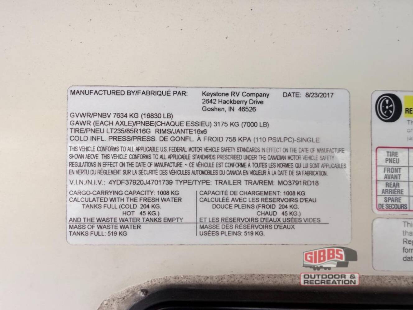 A photo of this 2018 Keystone Rv Montana 3791RD