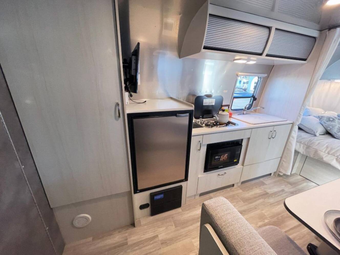 A photo of this 2026 Airstream Bambi 22FB