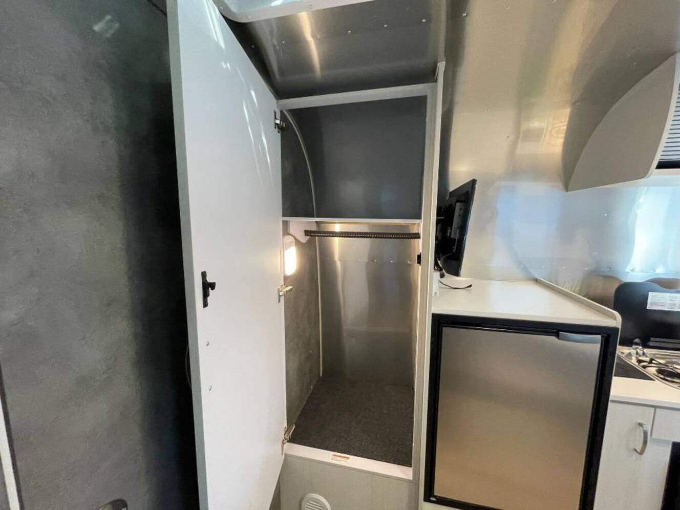 A photo of this 2026 Airstream Bambi 22FB