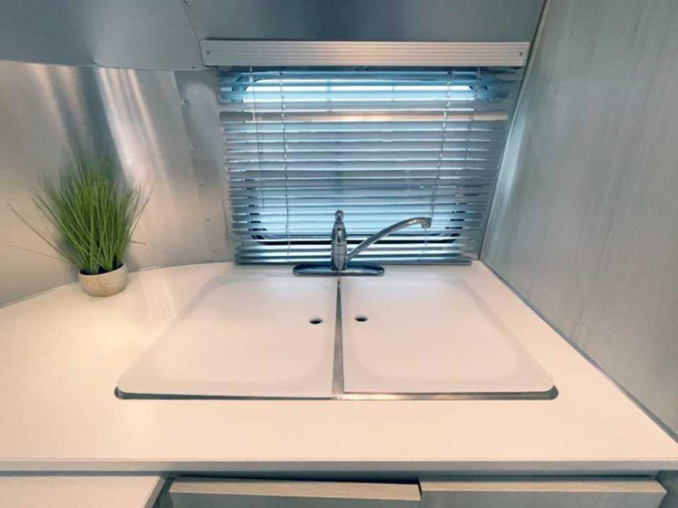 A photo of this 2023 Airstream Bambi 20FB