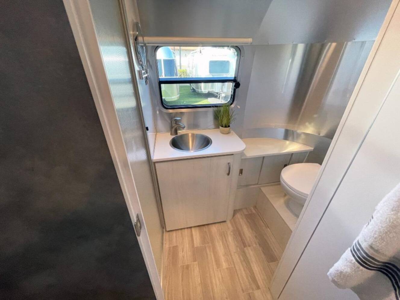 A photo of this 2026 Airstream Bambi 22FB