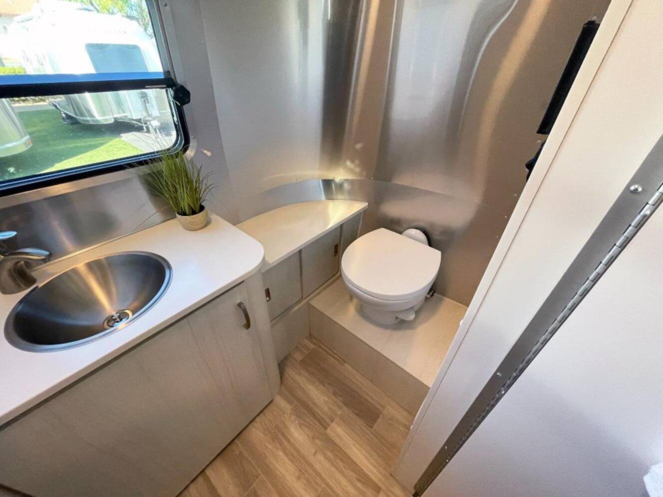 A photo of this 2026 Airstream Bambi 22FB