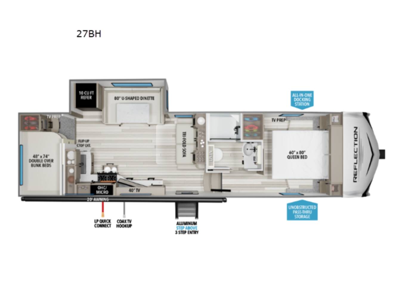 A photo of this 2026 Grand Design Reflection 100 Series 27BH