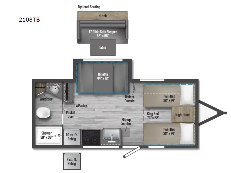 2026 Winnebago Micro Minnie 2108TB in hamilton MT