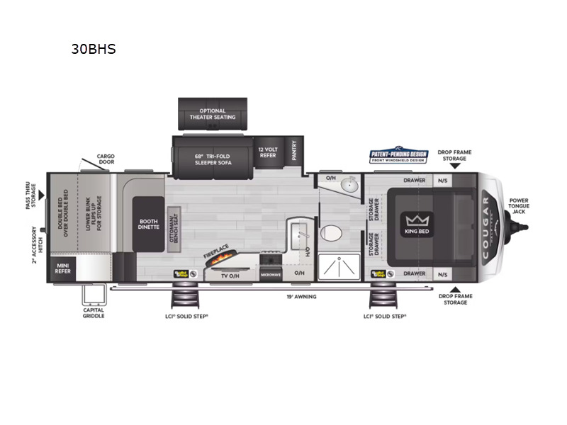 2024 Keystone Rv Cougar Half-Ton 30BHS in chippewa falls WI