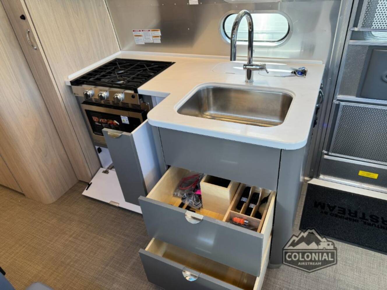 A photo of this 2026 Airstream Globetrotter 25FBT Twin