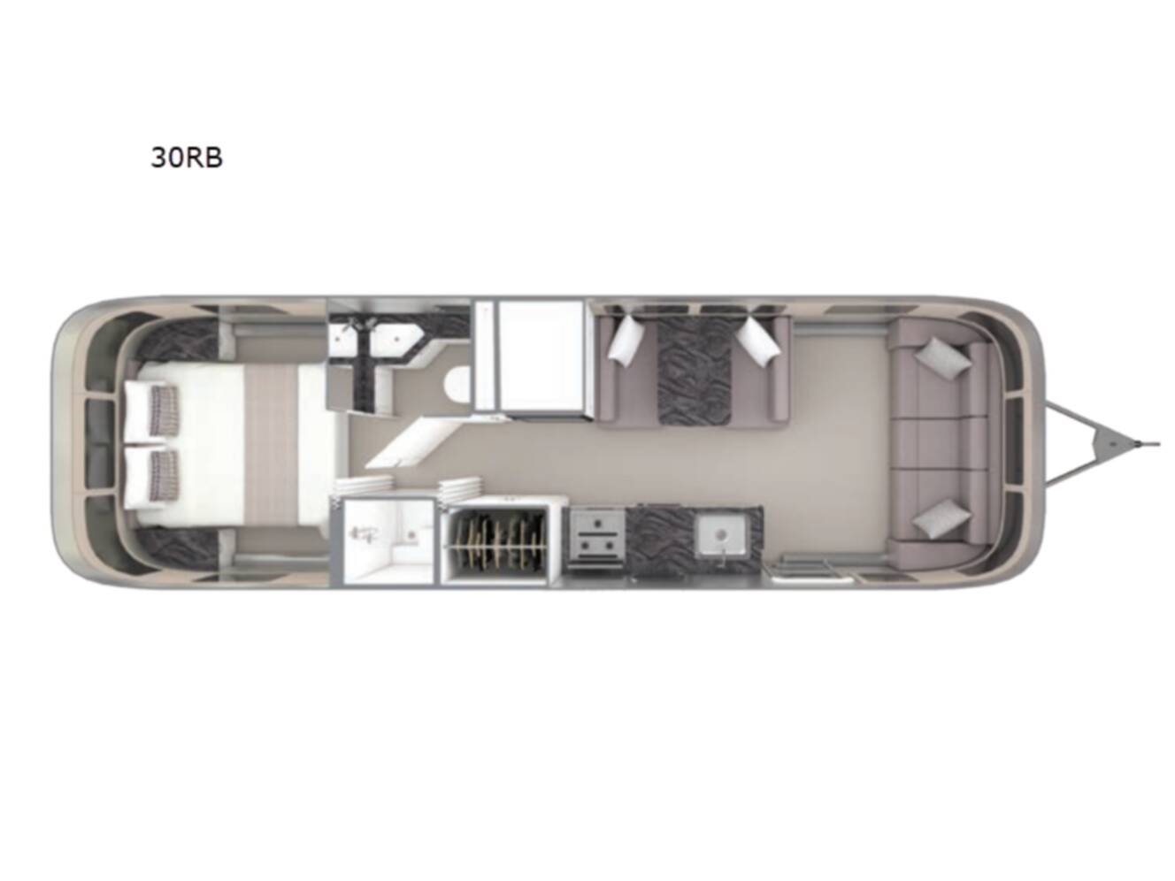 A photo of this 2026 Airstream Classic 30RBQ Queen
