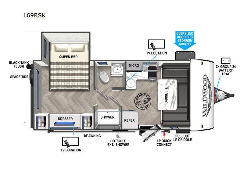 2022 Forest River Rv Wildwood FSX 169RSK in guttenberg IA