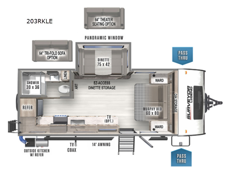 2022 Forest River Rv Surveyor Legend 203RKLE in jefferson IA