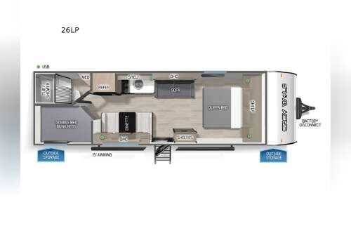 2026 Forest River Rv Cherokee Grey Wolf 26LP in nevada IA