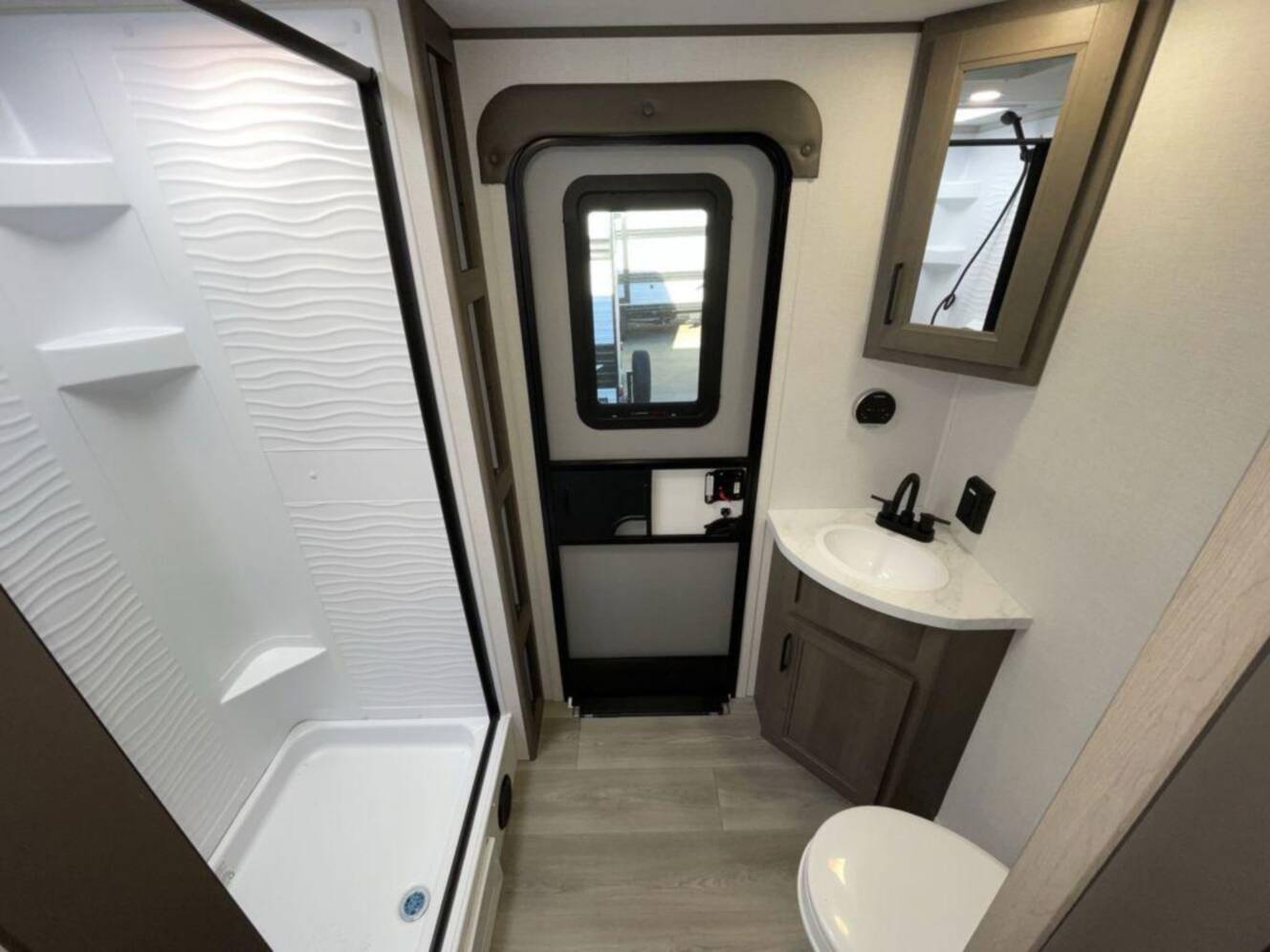 A photo of this 2026 Grand Design Transcend 325BHT