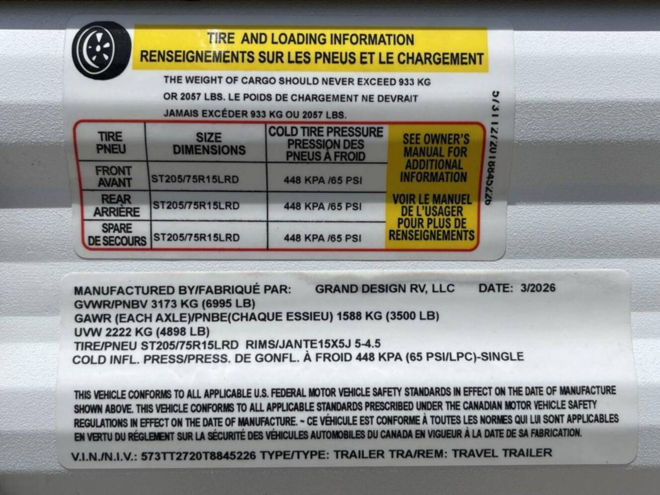 A photo of this 2026 Grand Design Transcend Xplor 21RLX