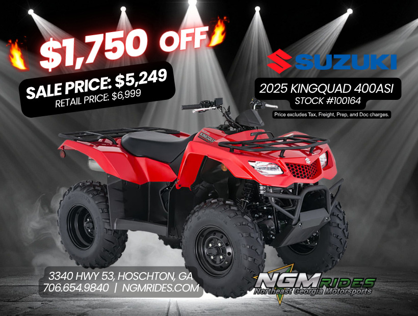2025 Suzuki KingQuad 400ASi in hoschton GA