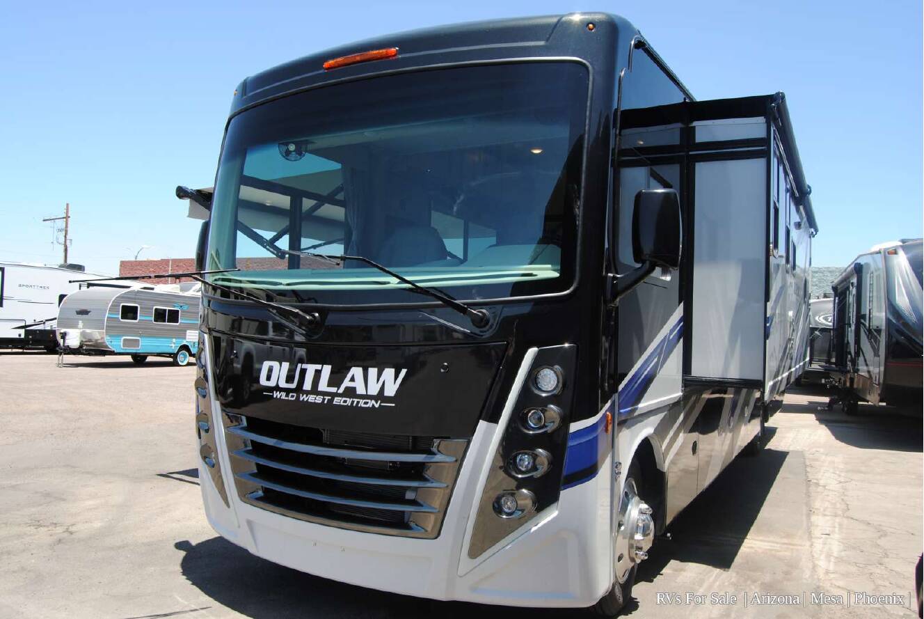 A photo of this 2026 Thor Motor Coach Outlaw Ford Toy Hauler 38M