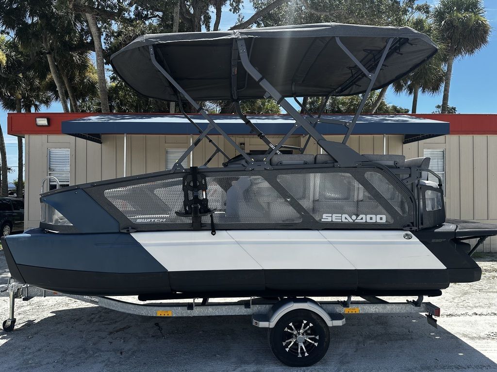 2025 Sea-Doo Switch Sport 18 - 230 hp Galvanized Pontoon Boat boat