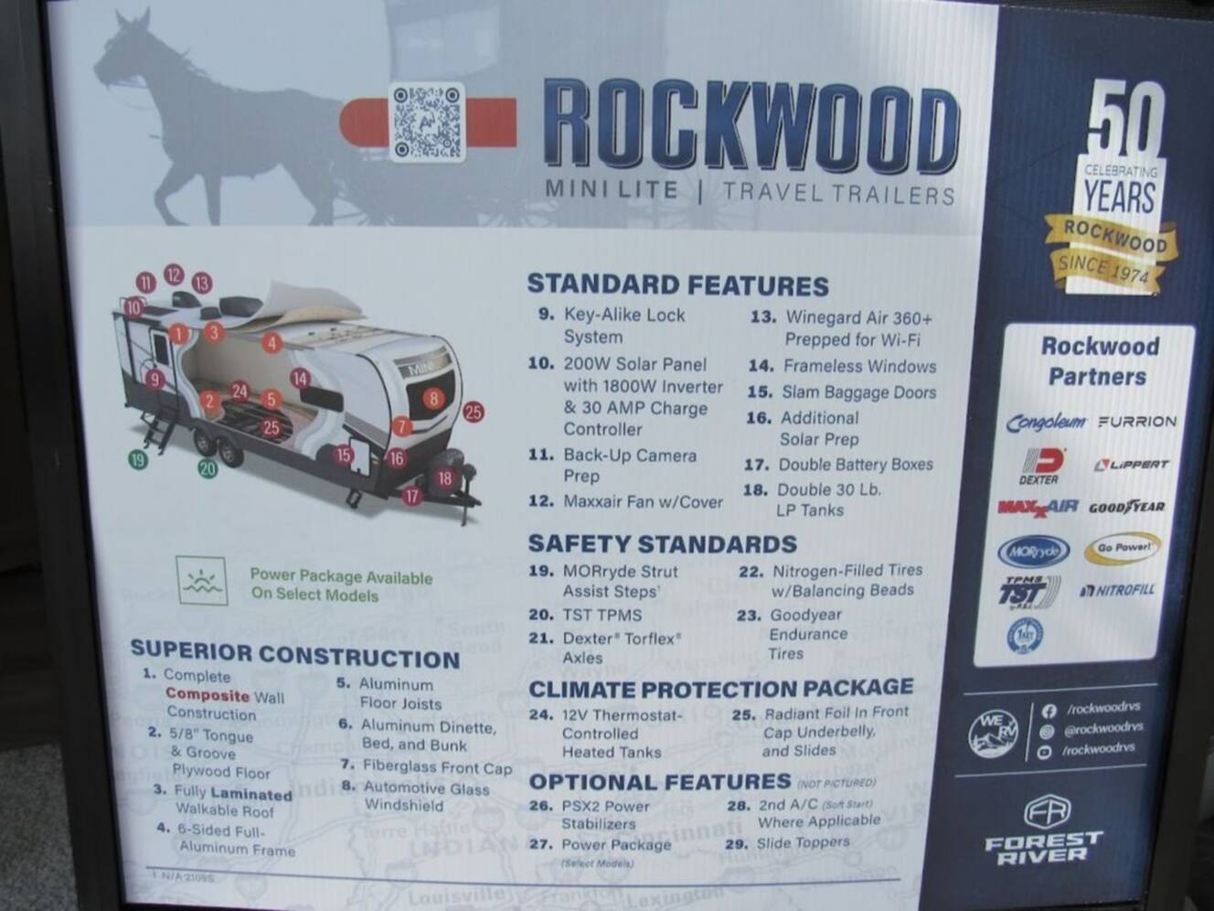 A photo of this 2025 Forest River Rockwood Mini Lite 2205S