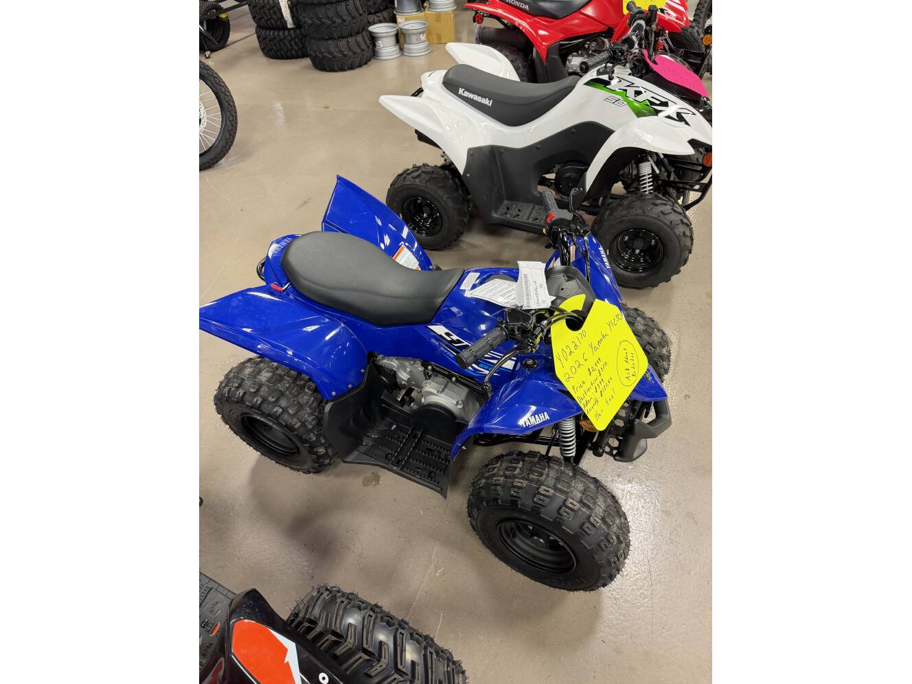 A photo of this 2026 Yamaha YFZ 50