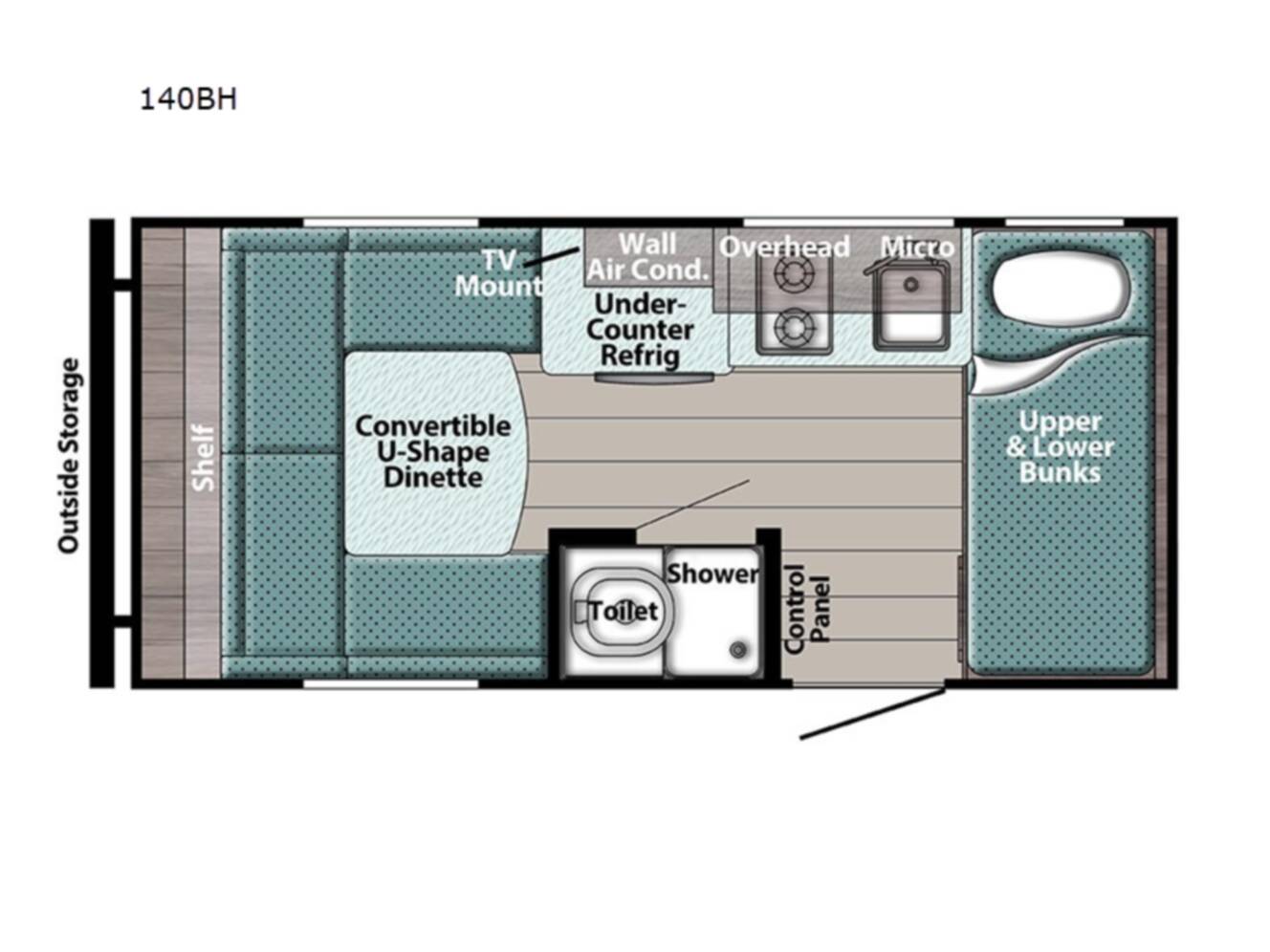A photo of this 2024 Gulf Stream Rv Trail Boss 140BH