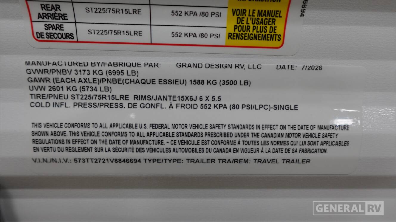 A photo of this 2027 Grand Design Transcend Xplor 22RBX