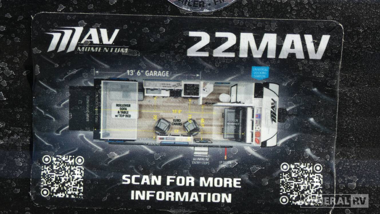 A photo of this 2026 Grand Design MOMENTUM MAV 22MAV