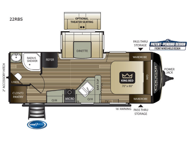 2019 Keystone Rv Cougar Half-Ton Series 22RBS in ringgold GA