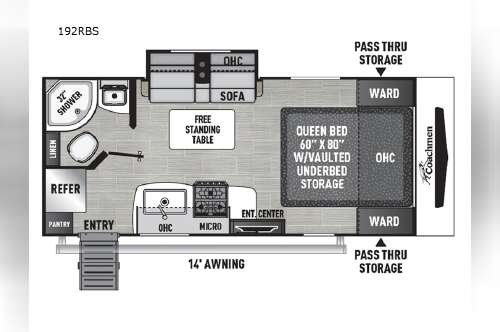2026 Coachmen Rv Freedom Express Ultra Lite 192RBS in bunker hill IN