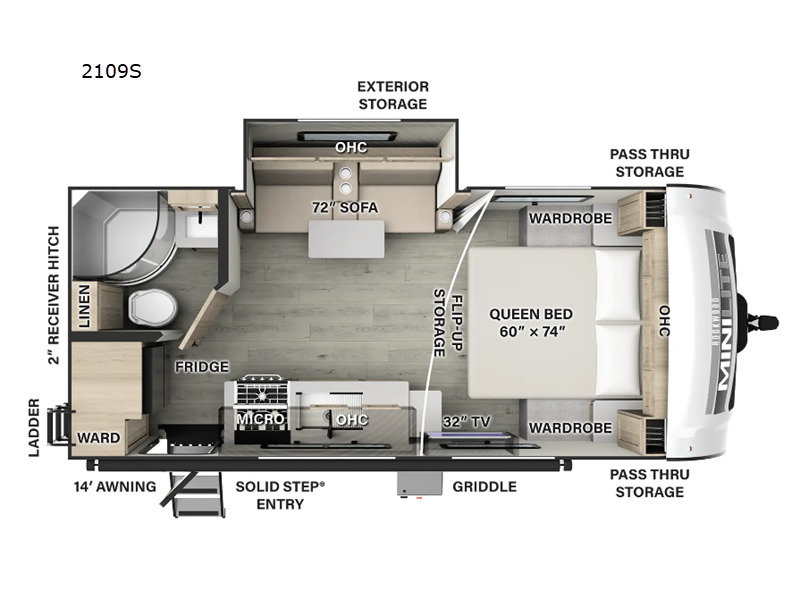 2025 Forest River Rv Rockwood Mini Lite 2109S in shipshewana IN
