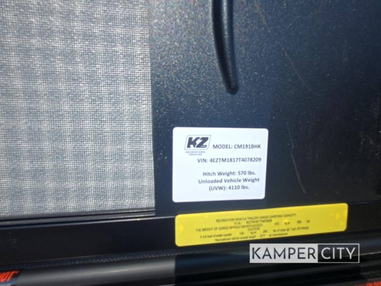 A photo of this 2026 Kz Connect Mini CM191BHK