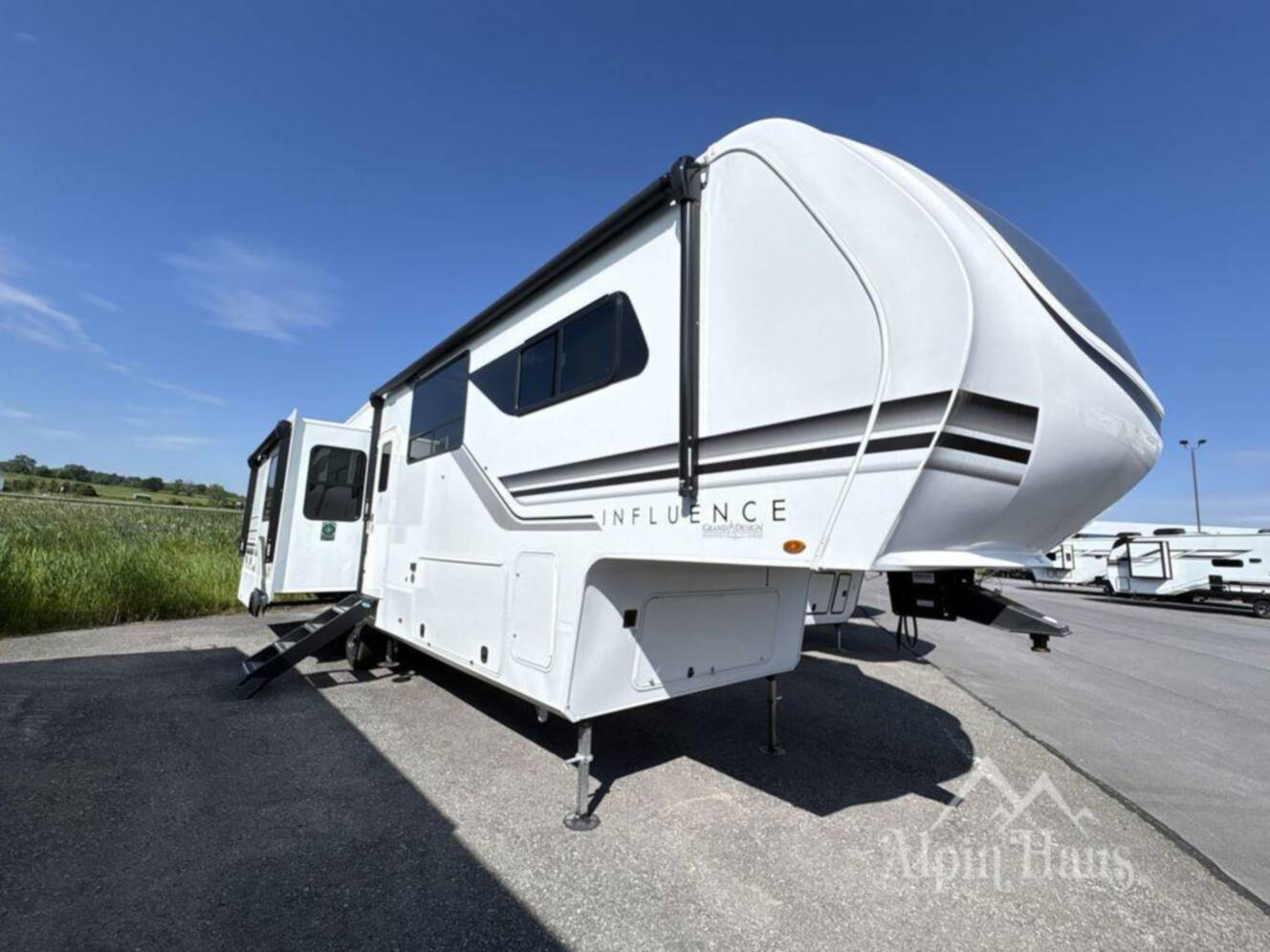A photo of this 2025 Grand Design Influence 3203GK