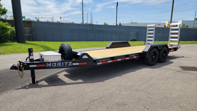 2026 Moritz International 7'x20' 16k AR / Spare / Pallet Forks / Equipment Traile in Delphos, ME