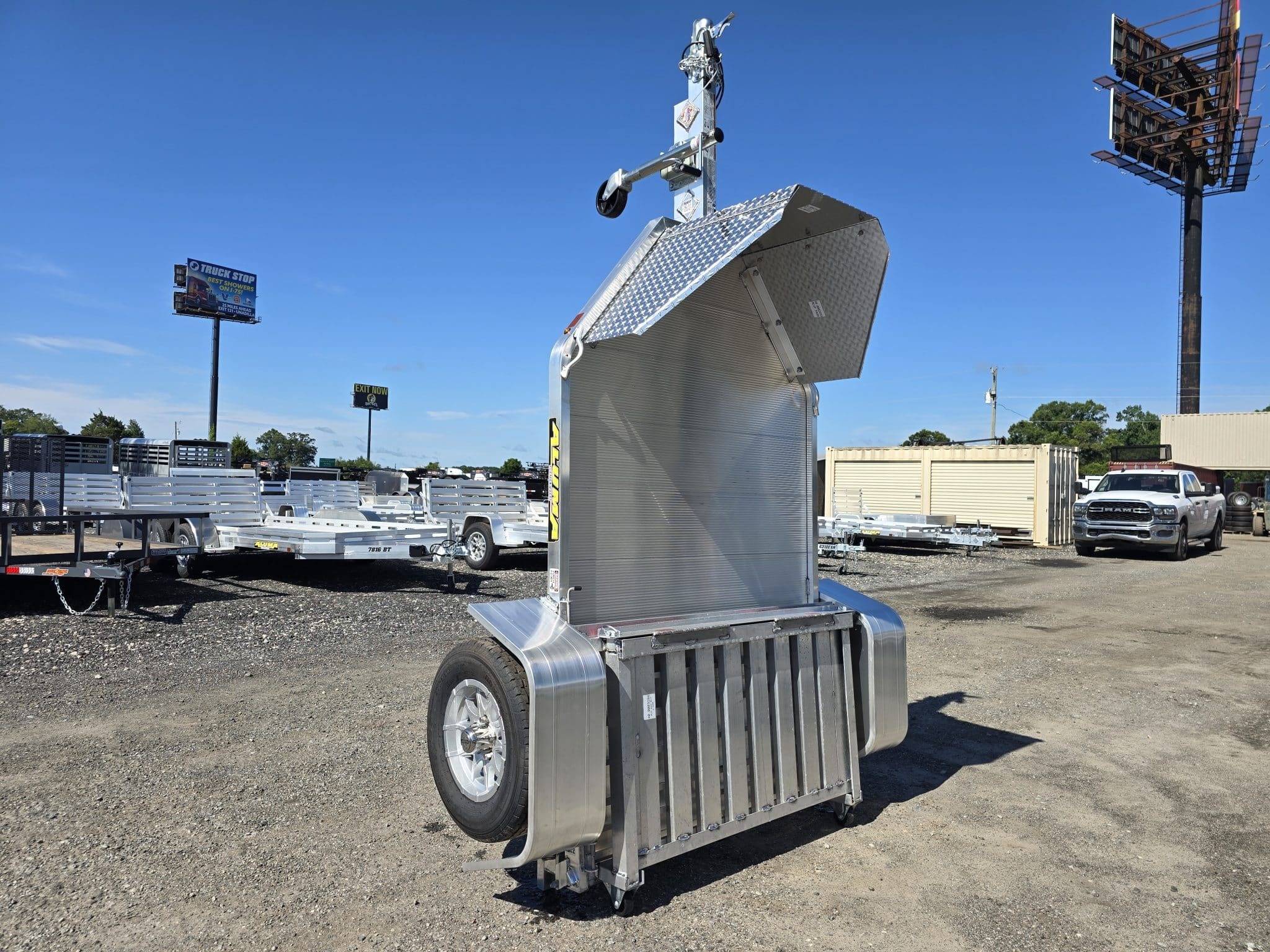 2027 Aluma MC1F single bike motorcycle trailer in Byron, GA