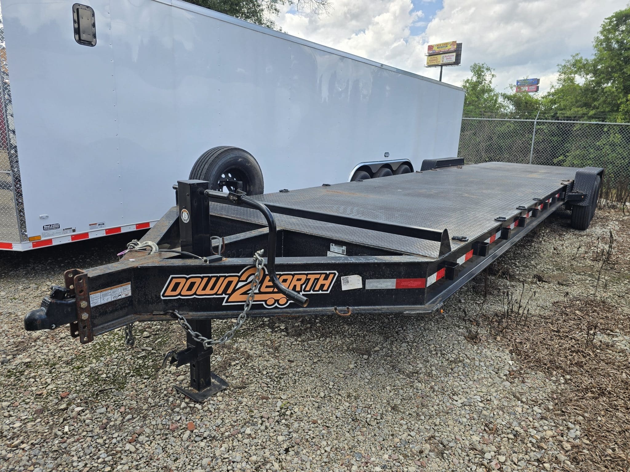 2023 Down 2 Earth Trailers 7X34' 7K Steel Deck Car Hauler Trailer in Byron, GA