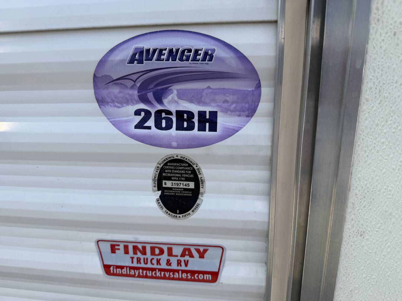 A photo of this 2013 Prime Time AVENGER 26BH