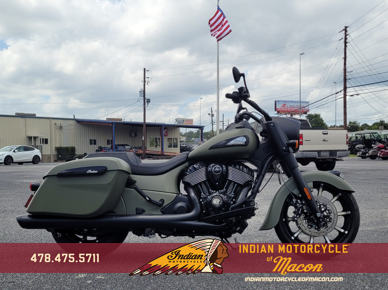2025 Indian Motorcycle® Springfield ® Dark Horse® Moss Green Smoke DARK HORSE in Macon, GA