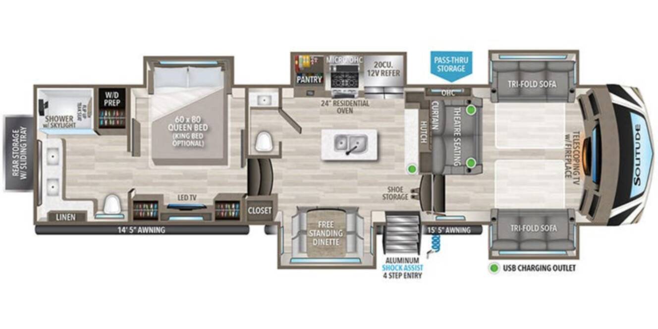 A photo of this 2022 Grand Design SOLITUDE 380FL