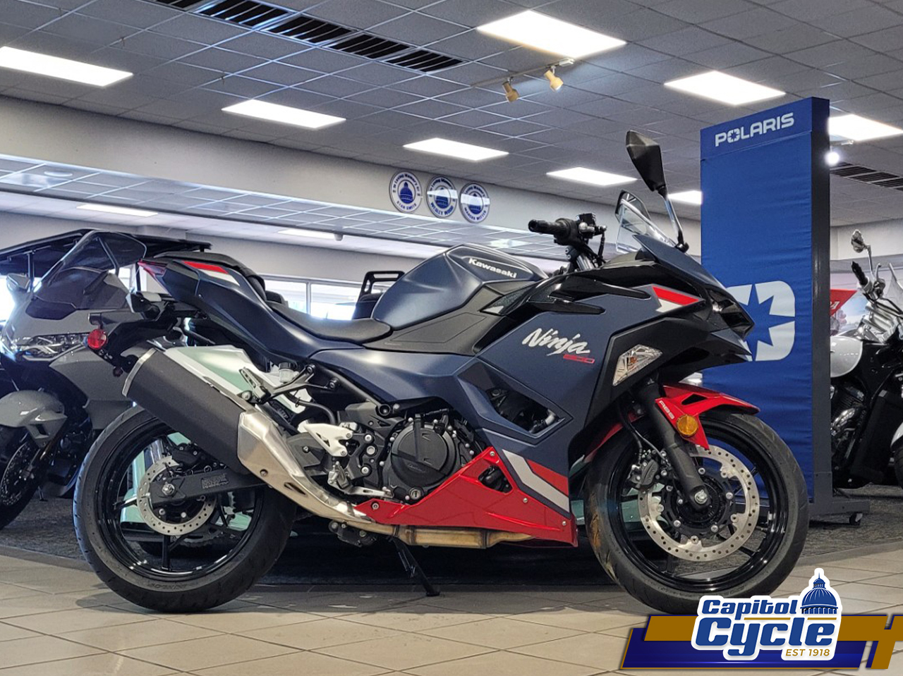 2026 Kawasaki Ninja® 500 ABS Metallic Matte Twilight Blue ABS in Macon, GA