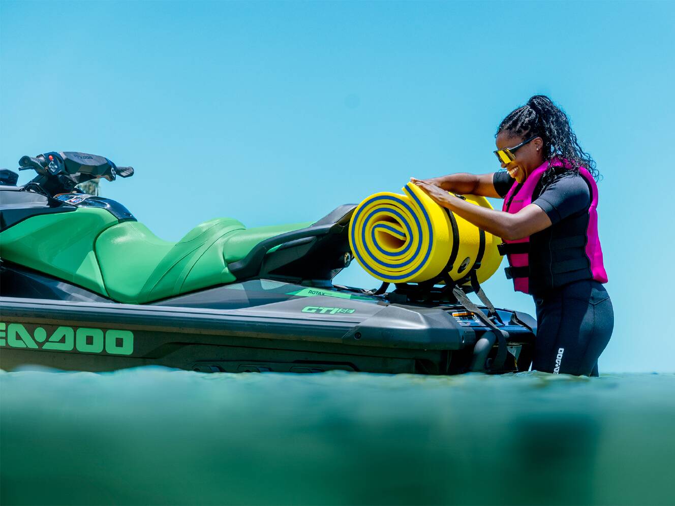 A photo of this 2026 Sea-Doo GTI SE 130 iBR, iDF