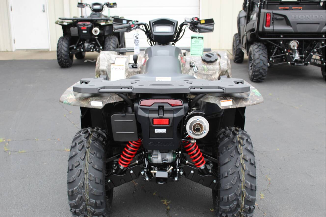 A photo of this 2026 Suzuki KingQuad 500AXi Power Steering SE Camo