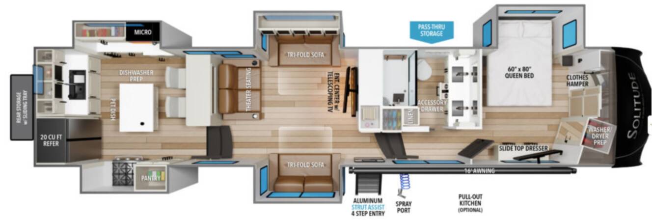 A photo of this 2026 Grand Design Solitude 390RK