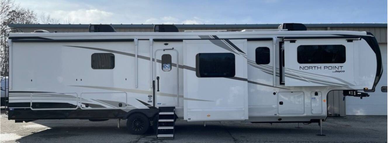 A photo of this 2026 Jayco Fifth Wheels North Point 382FLRB