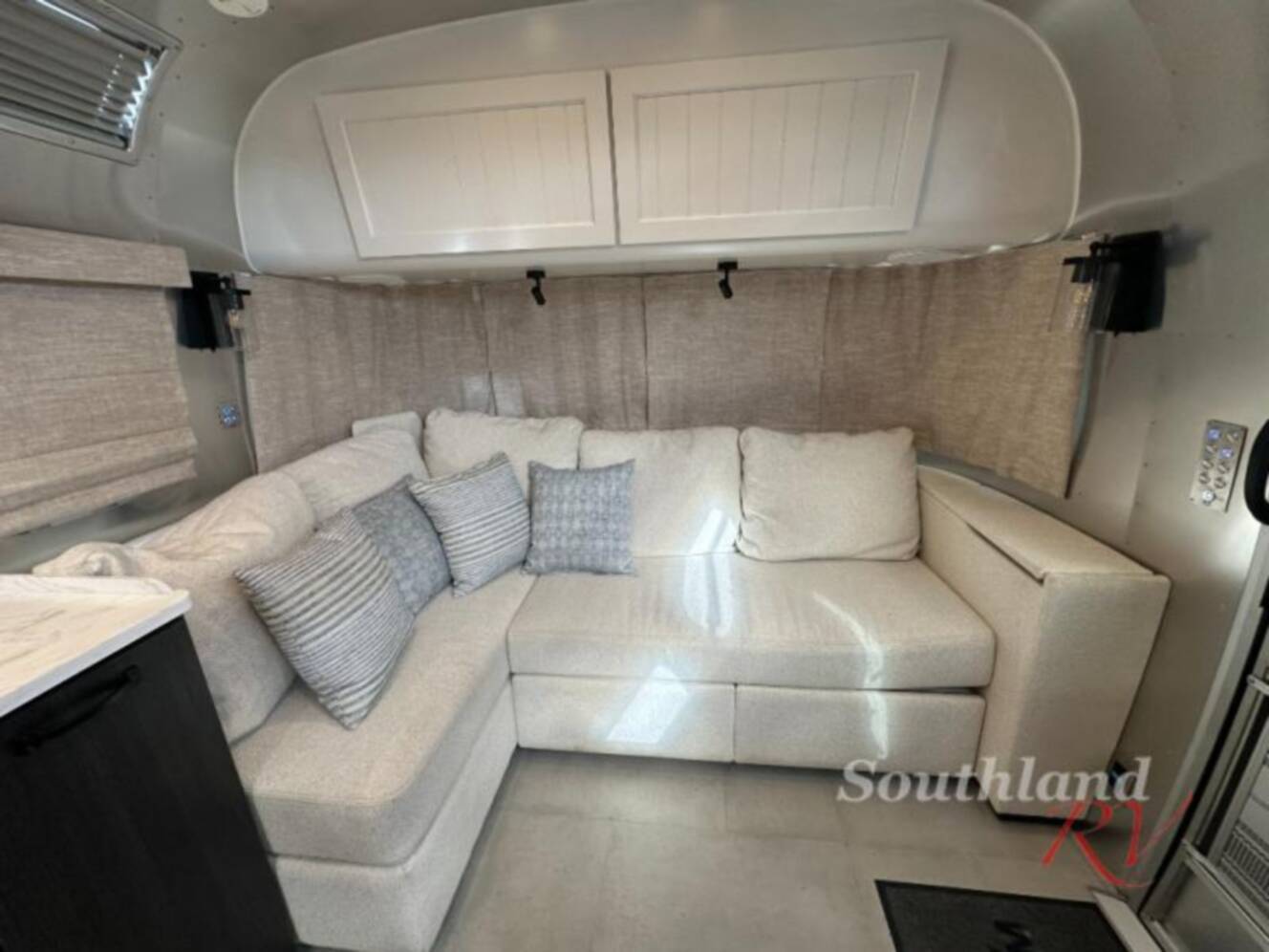 A photo of this 2022 Airstream Pottery Barn Special Edition 28RB Queen