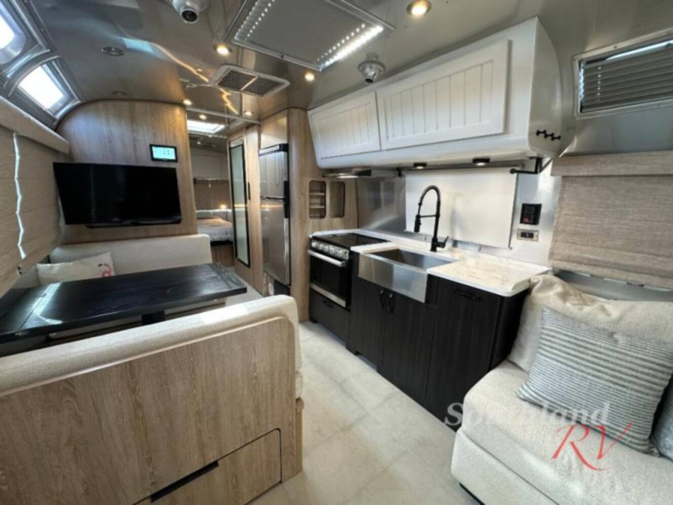 A photo of this 2022 Airstream Pottery Barn Special Edition 28RB Queen