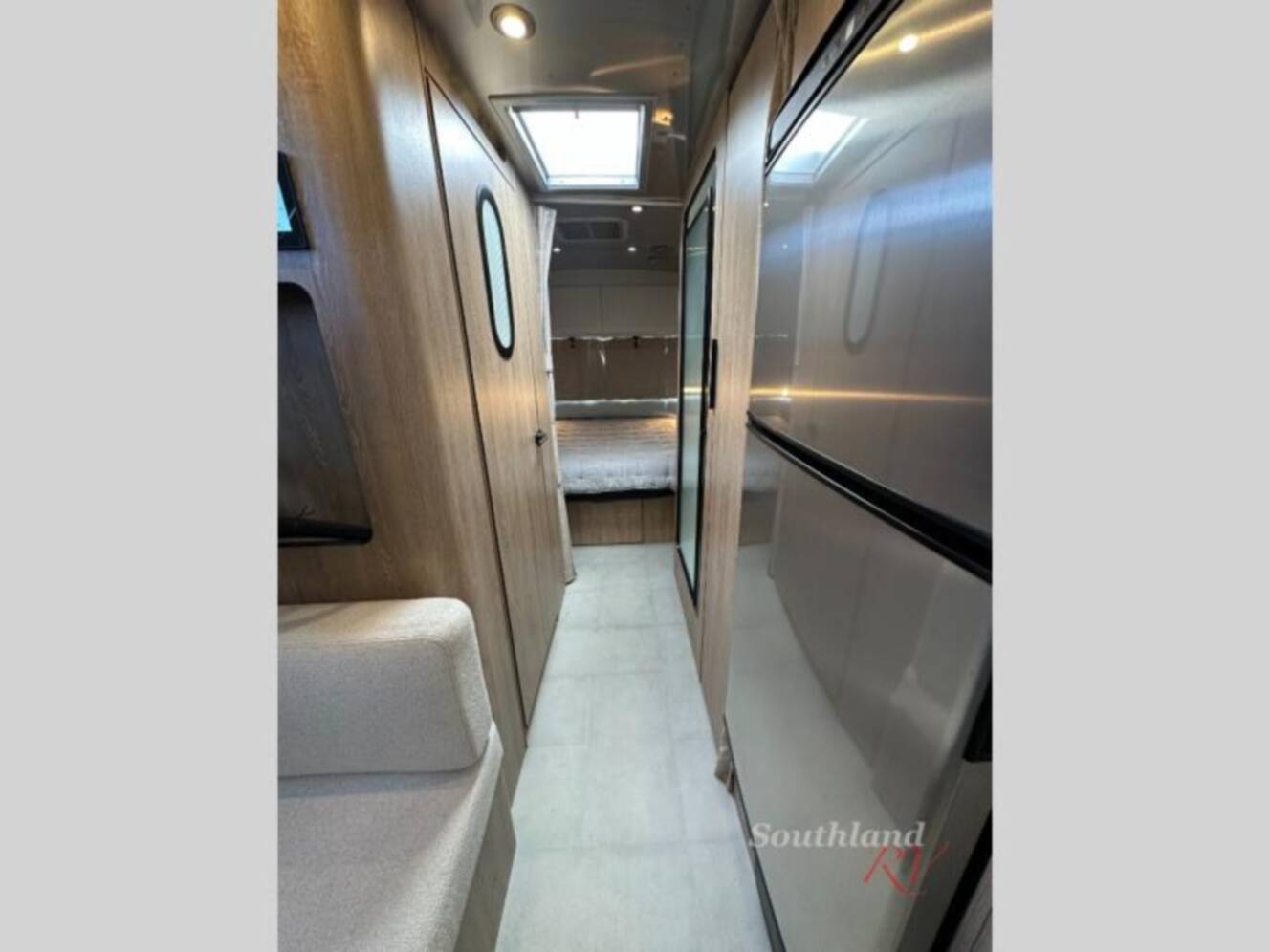 A photo of this 2022 Airstream Pottery Barn Special Edition 28RB Queen