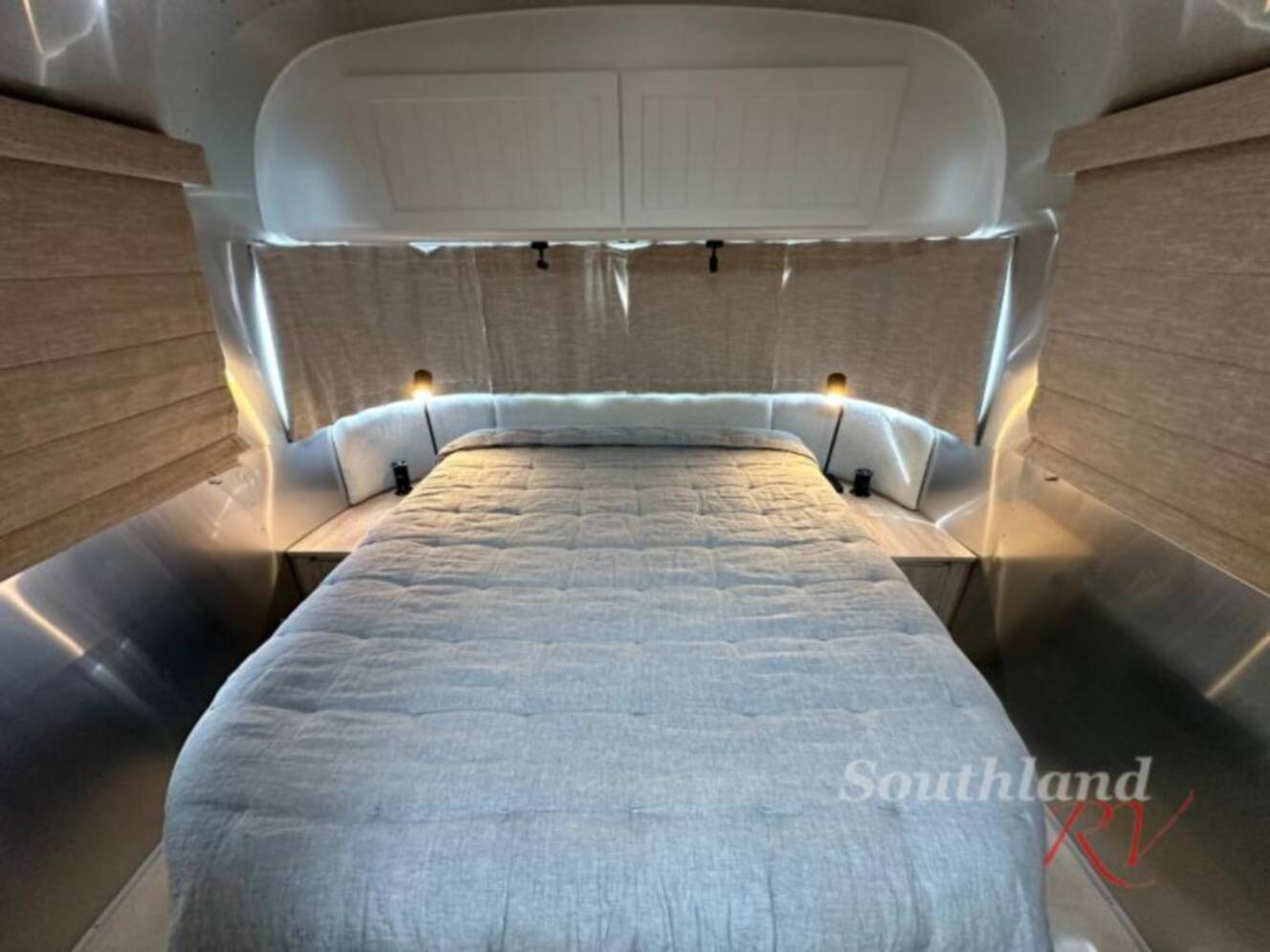 A photo of this 2022 Airstream Pottery Barn Special Edition 28RB Queen