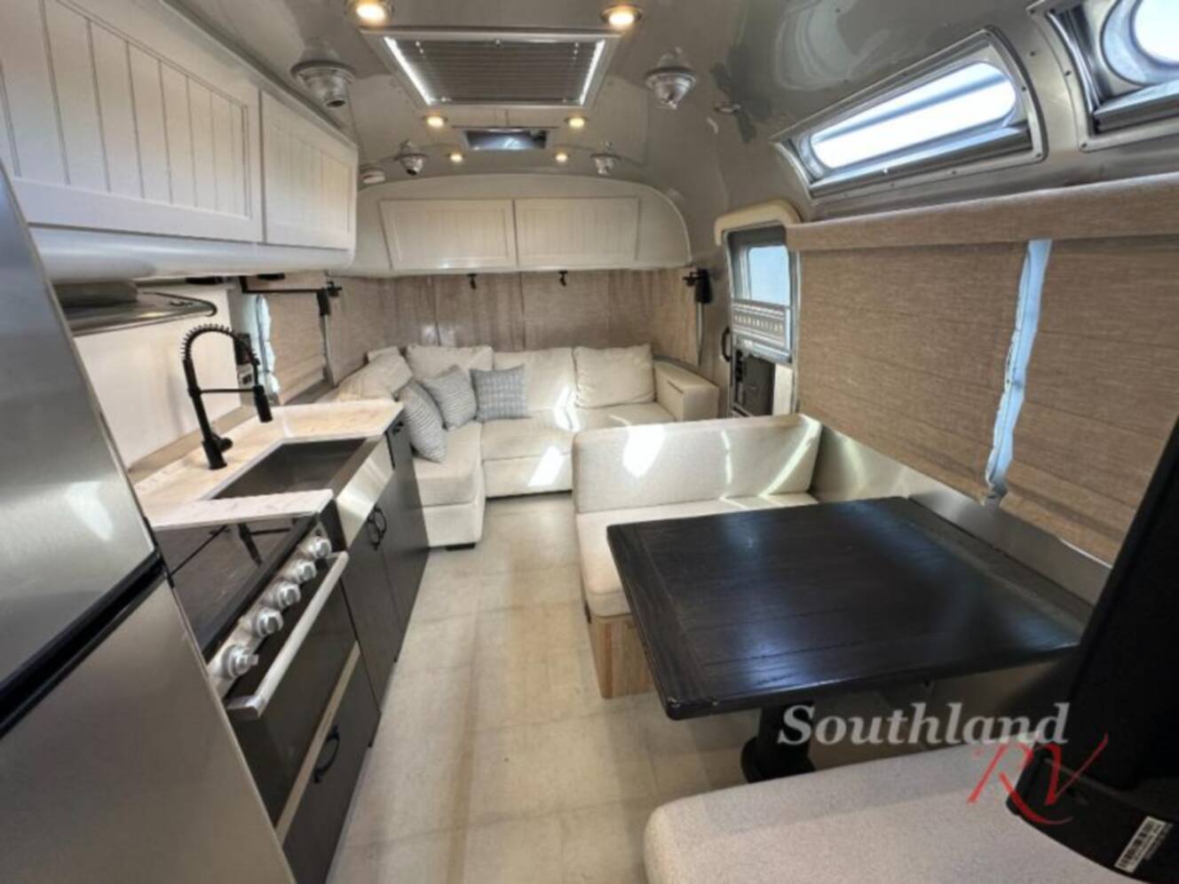 A photo of this 2022 Airstream Pottery Barn Special Edition 28RB Queen